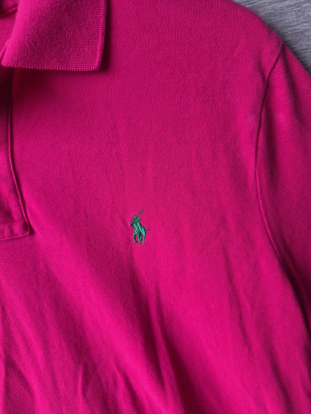 Polo Ralph Lauren Men’s 2XL Pink Classic Fit Polo Shirt Green Pony Cotton